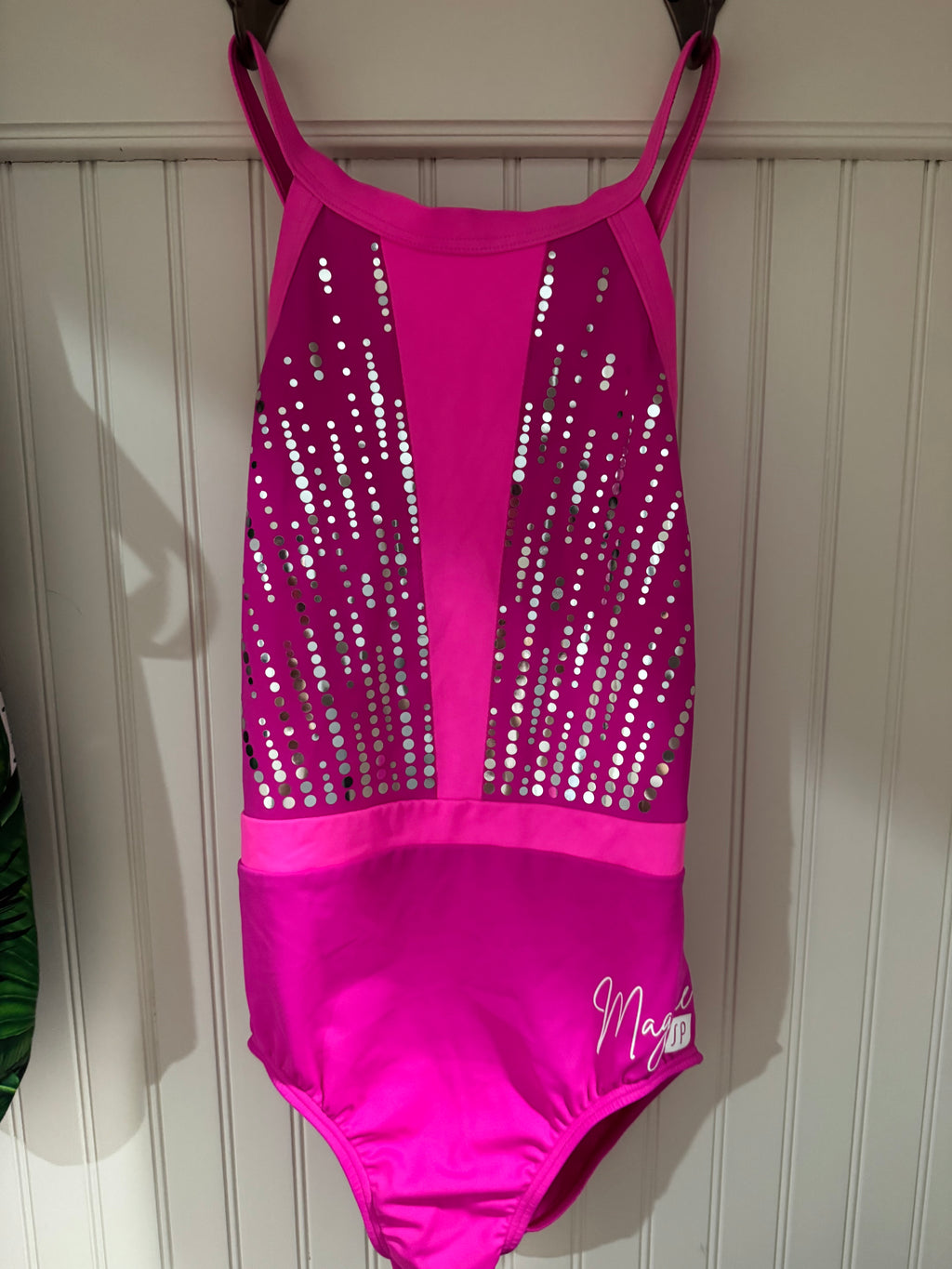 Sylvia P Hot Pink Maggie Leotard