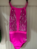 Sylvia P Hot Pink Maggie Leotard