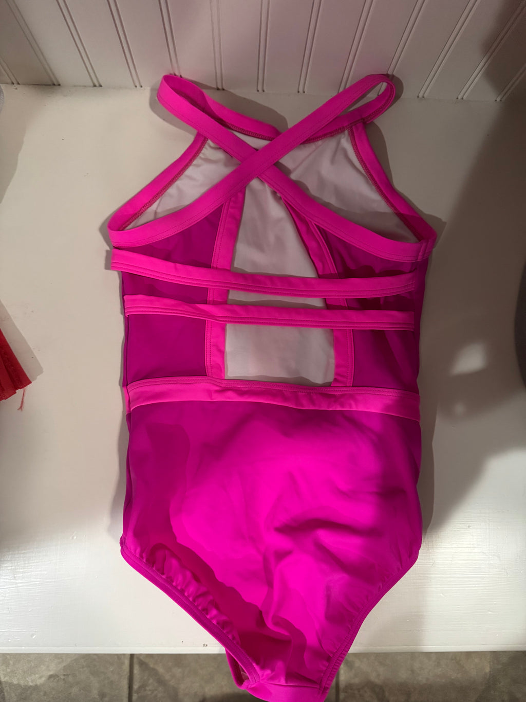 Sylvia P Hot Pink Maggie Leotard